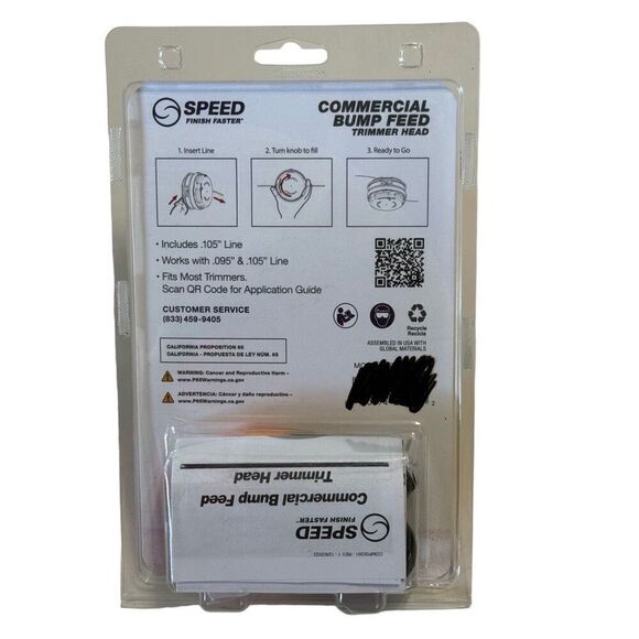 SPEED Universal Fit String Trimmer Head with Wind-in-the-Head Design, Fits Most - Picture 3 of 4